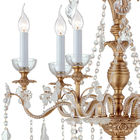 Copper Crystal chandelier lighting 6 Lights for Hallway Bedroom Lighting (WH-PC-13)