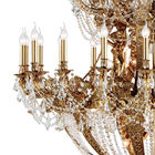 Natural brass crystal chandelier Lighting for Indoor home Fixtures (WH-PC-20)