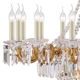 Brass and beveled glass chandelier Lighting for Project Lighting Fixtures (WH-PC-33)