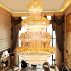 Indian crystal hanging lamp large hotel diy crystal chandelier (WH-CN-06)