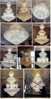 Indian crystal hanging lamp large hotel diy crystal chandelier (WH-CN-06)