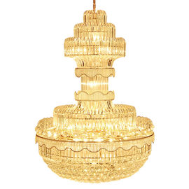 Traditional crystal pendant light large hotel chandelier handmade lamps (WH-NC-07)