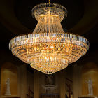 Large metal crystal chandelier for Hotel Home Project DIY Pendant lamp (WH-NC-10)