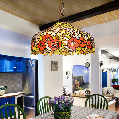 style stained glass pendant light chandelier (WH-TF-01)