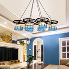 Modern tiffany style  wheel chandelier lighting Fixtures (WH-TF-12)