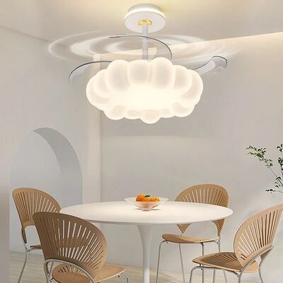 Living Room Bedroom Home Decor dining table lamp Invisible blades Cloud Led Ceiling Fan Lamp (WH-VLL-30)