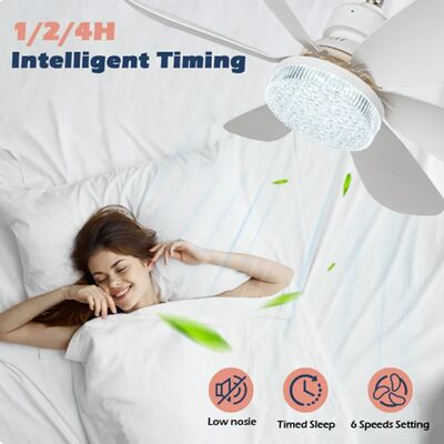 40W LED Fan Lamps Kitchen Home Decoration Small E27 Screw Type Ceiling Fan Light(WH-VLL-39)