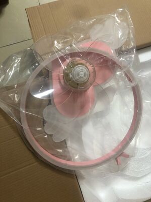 Quiet Fan Ceiling Light with Remote 6 Speeds Led Dimmable pink Kids Ceiling Fans with Lights(WH-CLL-54)