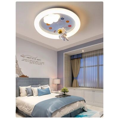 Bedroom Astronaut Cute Bunny Kids Room 180° Swing Supply Supply Bladeless Fan Light (WH-CLL-65)