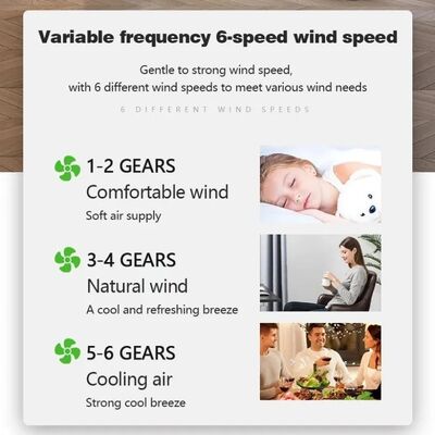Bedroom Home Decoration white Invisible Bladeless Remote Control Dimming Electric Fan (WH-CLL-69)