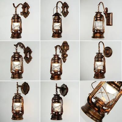 Vintage LED Wall Lamp Barn Lantern Retro Kerosene Wall Light (WH-VR-120)
