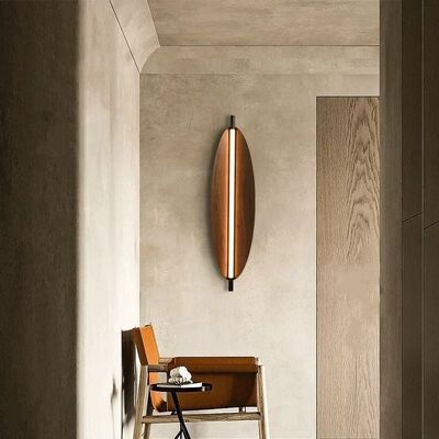 Bedside Stairway Corridor LED Light Long Strip Japanese Wood Grain wall lamp (WH-VR-137)