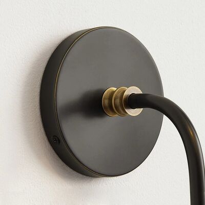 Retro Balcony Rural Bedroom Bedside Study Fabric Lampshade Collins Wall Light(WH-OR-261)