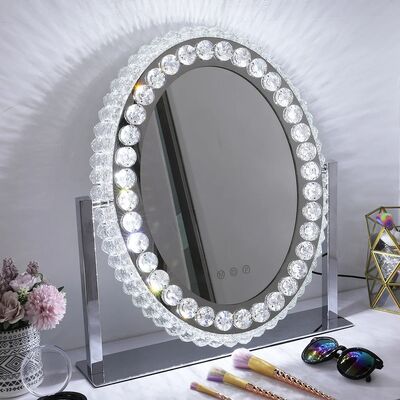 Dimmable Led Light round Crystal Dressing Makeup Mirror lamp(WH-MR-80)