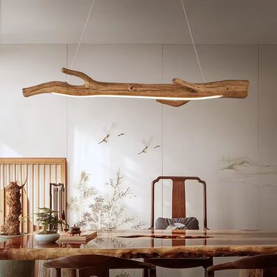 Dining room lights farmhouse lighting LED Wooden Color hanging light Vintage Resin Branches Pendant Light (WH-VP-300)