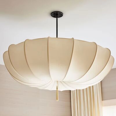 Teahouse Bedroom Lamp Home Decor Hanging Luminaires Vintage Paper Umbrella Design Cloth Pendant Lights (WH-VP-307)