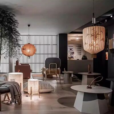 Japanese Fabric Pendant Lamp Vintage Pendant Light Lantern Led Pendant Lamp (WH-VP-310)