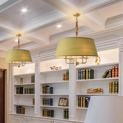 American Retro green fabric Pendant Lights Vintage Rustic Lamp (WH-VP-311)