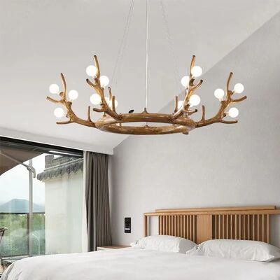 Nordic Designer Living Room Branch Chandelier Vintage Resin Antler Chandelier (WH-VP-316)