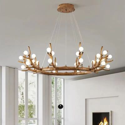 Nordic Designer Living Room Branch Chandelier Vintage Resin Antler Chandelier (WH-VP-316)