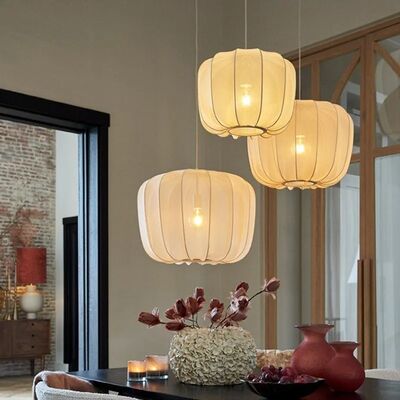 Nordic Designer Fabric Art Chandeliers Home Decor Retro Pendant Lamp (WH-VP-321)