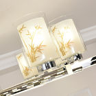 Modern arms glow led chandelier with Glass lampshade (WH-LC-07)
