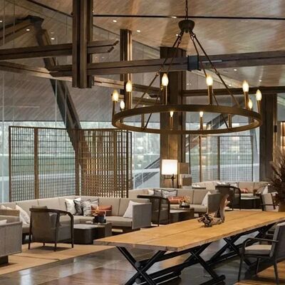 Black Metal Chandelier Lighting American Retro E14 Led Pendant Light (WH-VP-327)