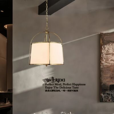 LED Indoor Lighting Hotel Kitchen Island Coffee dining hanging light Vintage pendant lights Wabi-sabi Restaurant fabric lamp (WH-VP-345)