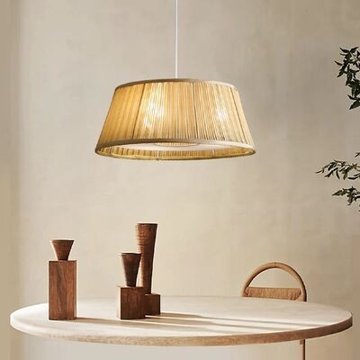 Japan Vintage Restaurant Ceiling Pendant Lamp Retro Cloth Living Room Ceiling Hanging Lamp (WH-VP-359)