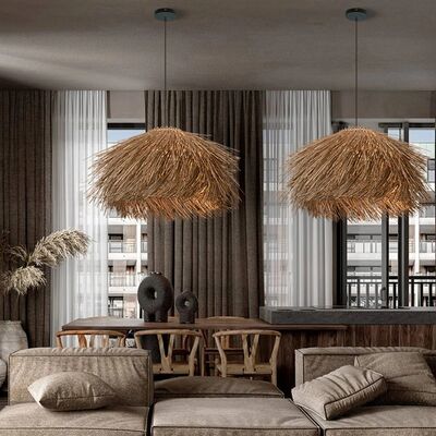 Dining Room Lights Home Decor Bedroom Hand Woven Rattan Led Pendant Lights(WH-WP-103)