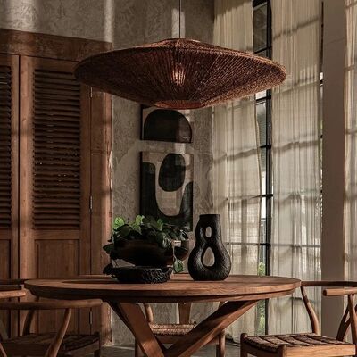 Restaurant Lighting Fixtures Living Room Art Japanese Wabi Sabi Style Retro Pendant Light(WH-WP-104)