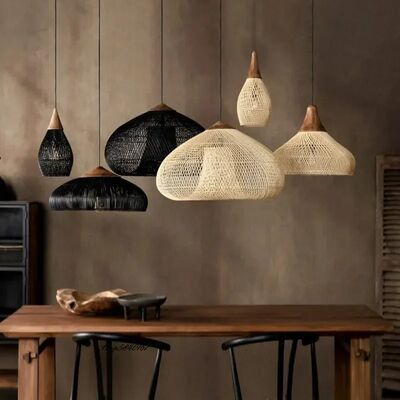 Restaurant Pendant Lamp Homestay Chinese Style Vine Woven Pendant Lamp(WH-WP-106)