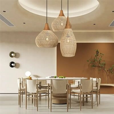 Restaurant Pendant Lamp Homestay Chinese Style Vine Woven Pendant Lamp(WH-WP-106)