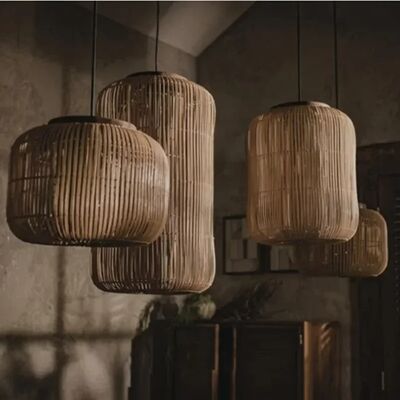 kitchen island light Homestay Living Room Japanese Rattan pendant light(WH-WP-107)