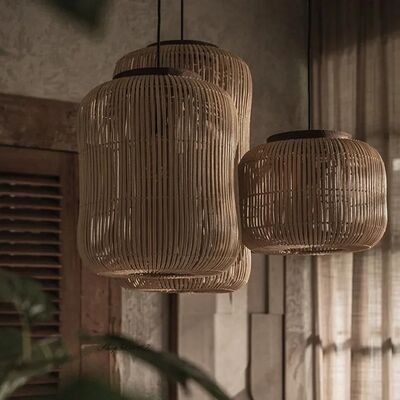 kitchen island light Homestay Living Room Japanese Rattan pendant light(WH-WP-107)