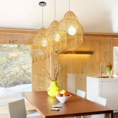 Study Room Lights Parlor home decor Southeast Asia Bamboo Conch Pendant Lamp(WH-WP-110)