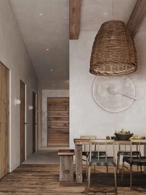 Kitchen Pendant Lamp Resort Hotel American Natural Handmade Real Rattan Pendant Lamp(WH-WP-119)