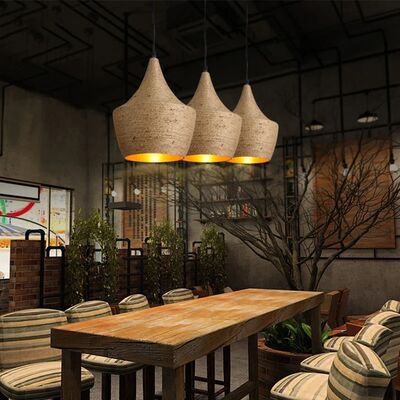 Cafe Lighting Restaurant Loft Bar Personality Industrial Style  Rope Pendant Light(WH-WP-120)