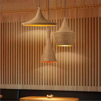 Cafe Lighting Restaurant Loft Bar Personality Industrial Style  Rope Pendant Light(WH-WP-120)