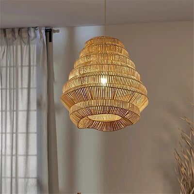 Kitchen LED Hanging Lamp bar Designer lamp Creative birdcage light Bamboo Weaving pendant lamp(WH-WP-125)