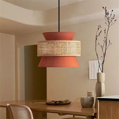 Dining Room Hanging Light Indoor Decor Creative Chinese Hand Woven Rattan Pendant Lamp(WH-WP-135)
