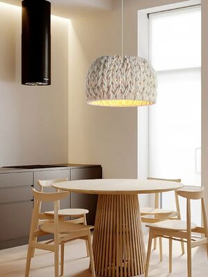 Bar Hanging Light Fixture Kitchen Island Cafe Nordic Hand-Woven Rope Wabi Sabi Pendant Light(WH-WP-136)