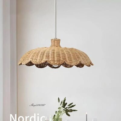 Restaurant Light Coffee Shop Home Decoration Natural Rattan Handmade Weave Pendant Lamps(WH-WP-137)