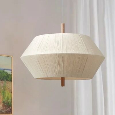 Dining Room Hanging Lamp Fixture Lustre Living Room Wabi Sabi  Rope Pendant Light(WH-WP-139)
