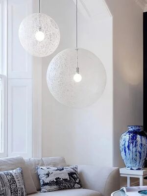 Loft Hanging Lamp Living Room Home Decoration Nordic Rattan Weaving Spherical Pendant light(WH-WP-145)
