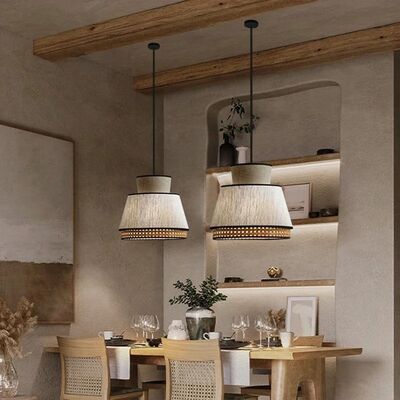 Kitchen Hanging Lights Living Room Decor Home Classical Art Cloth Cover Pendant Lights(WH-WP-146)