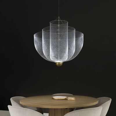 Postmodern Living Room Pendant Lamp Meshmatics Chandelier（WH-AP-614）