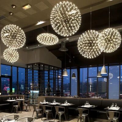 Modern Brief Loft Spark Ball LED Pendant Light  Raimond II Pendant（WH-AP-615）