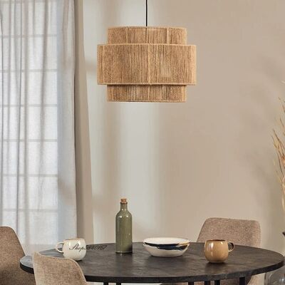 Japanese Style Rattan Pendant Lights Vintage Creative  Rope Pendant Light Shyla Chandelier（WH-AP-624）