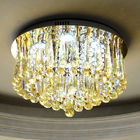 Gold Crystal flush mount ceiling Lights For Indoor Home Project Lighting (WH-CA-17）